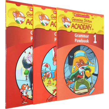 英文原版 老鼠記者語法練習冊 Academy Grammar Pawbook 3冊