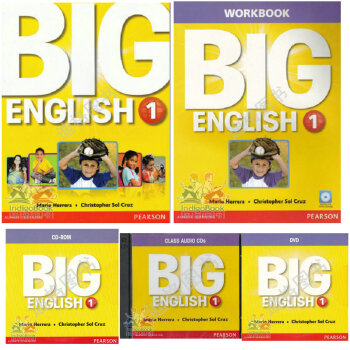 朗文原版正品少儿英语学生套装Big English 1一册 学生包 培生朗文原版少儿英语