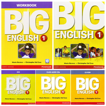 培生英文原版进口 朗文少儿美语旗舰课程 Big English 第一册学生包含练习册等 pdf epub mobi 电子书 下载