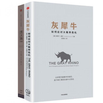 灰犀牛(如何应对大概率危机)+黑天鹅(如何应对不可预知的未来升级版全新校订本)（共2 pdf epub mobi 电子书 下载