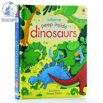 偷偷看裏麵係列 恐龍 英文原版 Peep Inside Dinosaurs 機關立體紙闆書