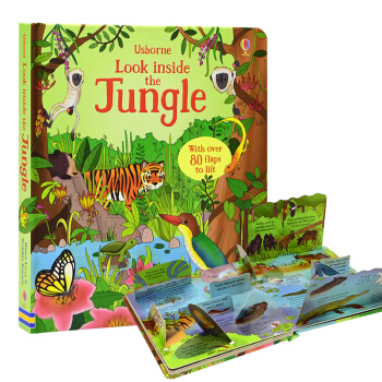 看里面低幼系列 揭秘雨林 英文原版 Look Inside the Jungle 科普纸板翻翻书 pdf epub mobi 电子书 下载