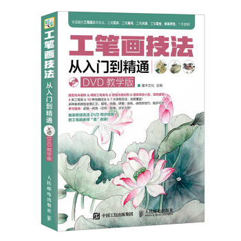 工笔画技法从入门到精通 DVD视频教学版 国画水墨画写意画绘画基础教程 绘制技法完全自学 pdf epub mobi 电子书 下载