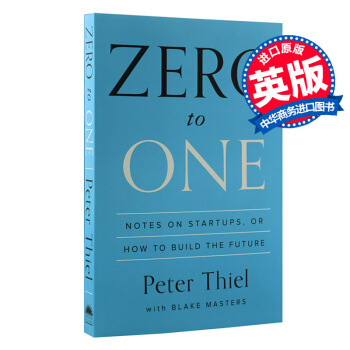 【中商原版】从0到1 英文原版 Zero To One 创业管理彼得蒂尔 从零到一 创业必读 pdf epub mobi 电子书 下载