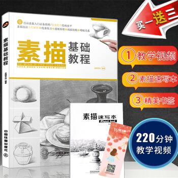 素描基础教程自学入门铅笔绘画教程成人手绘画画本几何体静物的诀窍初学30天学会临摹人物