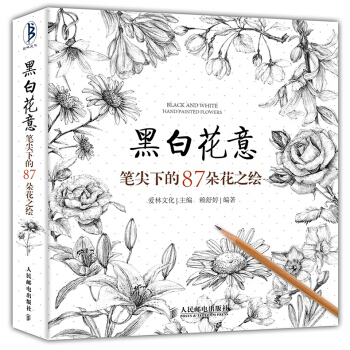 黑白花意 花之绘 素描书 花间美人美术丛书 手绘书 铅笔画教程入门书籍 插画绘画自学书 pdf epub mobi 电子书 下载