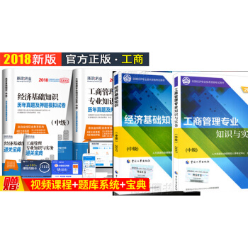 正版2018年2018中级经济师考试教材+真题模拟试卷经济基础知识+工商管理专业实务6本 pdf epub mobi 电子书 下载
