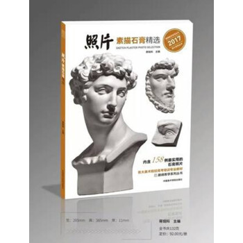 2017巅峰教学 照片素描石膏精选 蒋铭科石膏头像照片书正版