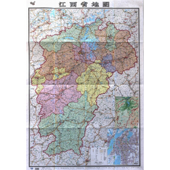 2018江西省地图 江西政区图 折叠纸质 中图社分省系列地图新高速公路信息 pdf epub mobi 电子书 下载