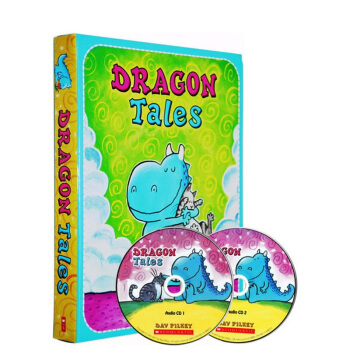 恐龍傳奇 英文原版 Dragon Tales 5書+CD 內褲超人同作者 有趣的繪本故事