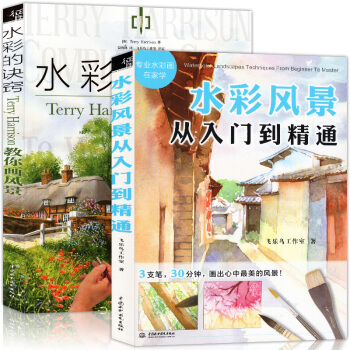 正版 飛樂鳥繪畫入門書兒童水彩畫完全自學教程書籍 美術學畫畫水粉色彩基礎教材水彩風景從入門 pdf epub mobi 電子書 下載