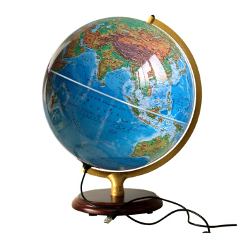 博目32cm學生標準教學經典中英地形/政區地球儀LED燈 教師節禮物 pdf epub mobi 電子書 下載