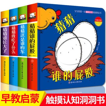 全4册洞洞书宝宝撕不烂早教书籍婴幼儿识字书 0-3-6岁绘本启蒙认知卡婴幼儿启蒙儿歌翻翻书 pdf epub mobi 电子书 下载