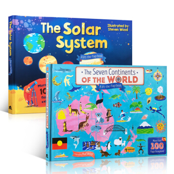 英文原版 七大洲 太阳系 大开本科普翻翻书 6-9-12岁 solar system pdf epub mobi 电子书 下载