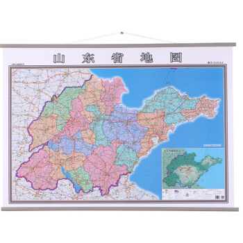 山东省地图挂图 山东省政区地图 分省地图挂图 1.4*1m 商务办公书房 交通旅游路线 pdf epub mobi 电子书 下载