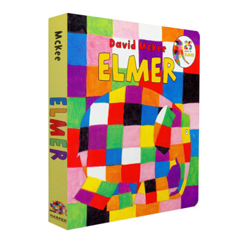 吴敏兰达人书单 花格子大象艾玛 纸板书 英文原版 Elmer 吴敏兰 美国教育协会推荐百本需读书单 pdf epub mobi 电子书 下载