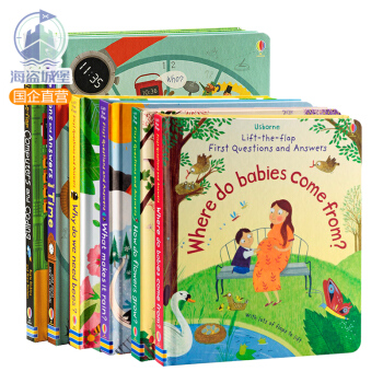Usborne First Q&A小百科翻翻书6册英文原版含超多小机关少儿科普 趣味操作书 pdf epub mobi 电子书 下载