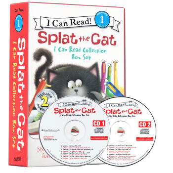 英文原版 I Can Read 啪嗒猫盒装16册 附2CD Splat the Cat 幼儿启蒙绘本 pdf epub mobi 电子书 下载