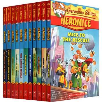 英文原版Geronimo Stilton Heromice老鼠記者英雄鼠11冊兒童橋梁書 pdf epub mobi 電子書 下載