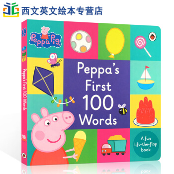 英文原版 Peppa Pig Peppa's First 100 Words 佩奇100词 pdf epub mobi 电子书 下载