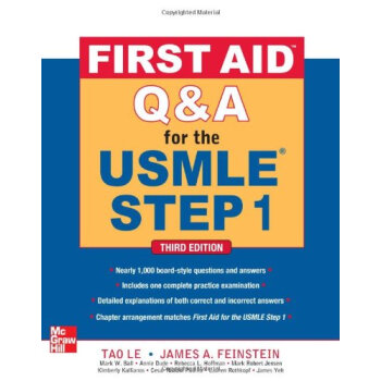 【中商原版】First Aid Q&A for the USMLE Step 1 USMLE急救術 pdf epub mobi 電子書 下載