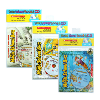 神奇校车系列3册+3CD 神奇校巴有声书 英文原版The Magic School Bus pdf epub mobi 电子书 下载
