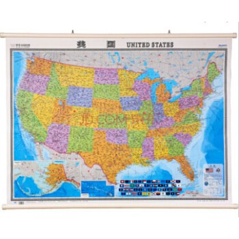 【劃區包郵】2016美國地圖掛圖 中英文全開 新增大學標注 1.17米×0.86米 pdf epub mobi 電子書 下載