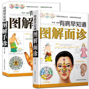 有病早知道系列图解手诊+图解面诊 共2册 望面诊病图解 中医养生书籍 养生保健书籍 美 pdf epub mobi 电子书 下载