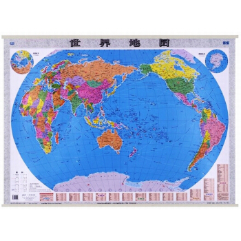 【划区包邮】 2017世界地图挂图 1.1米x0.8米 亚膜不反光高清印刷 防水覆膜挂图