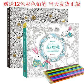 【赠12色彩色铅笔】秘密花园 散页装+奇幻梦境 共2册 漫游奇境/探索奇境的手绘涂色书 pdf epub mobi 电子书 下载