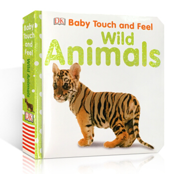 英文原版 Wild Animals 野生動物 觸摸紙闆書 兒童親子閱讀 pdf epub mobi 電子書 下載