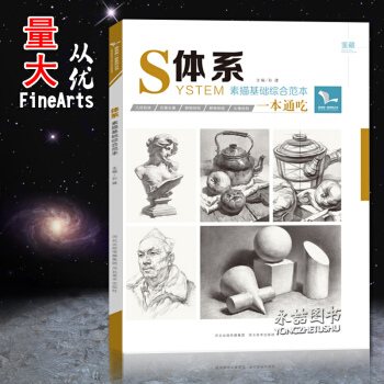正版2017 S体系素描基础综合范本一本通吃的书 几何形体 静物结构 石膏头 pdf epub mobi 电子书 下载