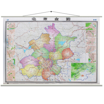 2018北京全图(郊区县版) 北京地图挂图1.5米X1.1米 精品挂绳高档办公 防水覆膜 pdf epub mobi 电子书 下载