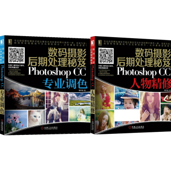 区域包邮 数码摄影后期处理秘笈:Photoshop CC专业调色+人物精修 2本 pdf epub mobi 电子书 下载