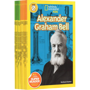 英文原版 美國國傢地理分級讀物National Geographic KIDS 人物傳記 12冊