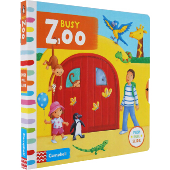 英文原版繪本 Busy係列紙闆書 Busy Zoo 啓濛 機關 操作 活動 書 pdf epub mobi 電子書 下載