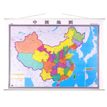2018中国地图挂图 横版 挂图尺寸1.4*1米挂绳挂图 精装办公政区地图 防水覆膜 pdf epub mobi 电子书 下载
