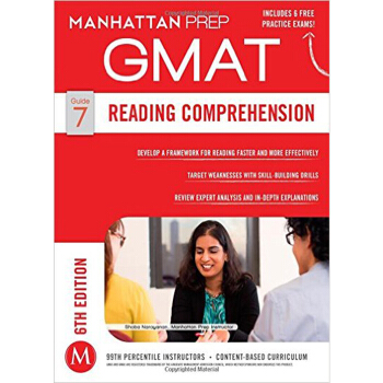 【中商原版】卡普蘭GMAT閱讀理解指南第六版 英文原版 GMAT 6th Reading Comp