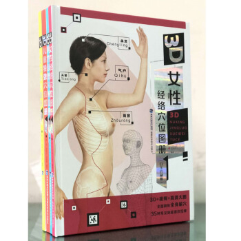 共4册 3D人体反射区/男性/女性经络穴位/儿童特效穴位图册 白金珍藏版 筋络按摩中医保健养生书籍 pdf epub mobi 电子书 下载