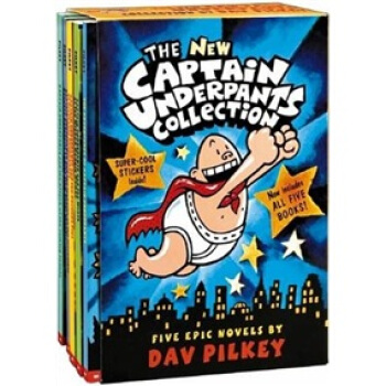 The New Captain Underpants Collection #1-5 内裤超人历险记(套装共5册) 英文原版 [平装] [7岁及以上] pdf epub mobi 电子书 下载