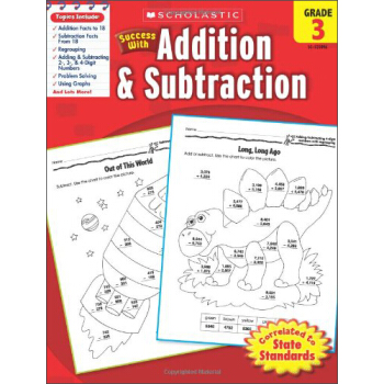 Scholastic Success with Addition & Subtraction: Grade 3学乐成功系列练习册：三年级加减法 [平装] [8岁及以上] pdf epub mobi 电子书 下载