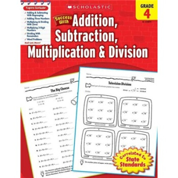 Scholastic Success with Addition, Subtraction, Multiplication & Division: Grade 4 學樂成功係列練習冊：四年級加減乘除 [平裝] [9歲及以上] pdf epub mobi 電子書 下載