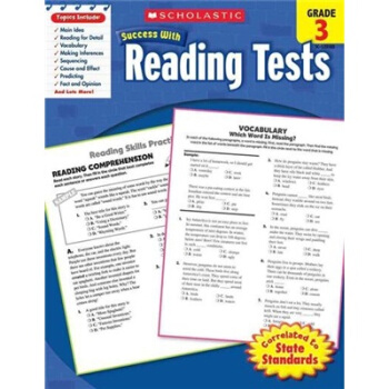 Scholastic Success with Reading Tests: Grade 3學樂成功係列練習冊：三年級閱讀測驗 英文原版 [平裝] [8歲及以上] pdf epub mobi 電子書 下載