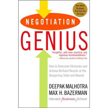 Negotiation Genius[谈判天才] [平装] pdf epub mobi 电子书 下载