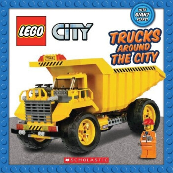 Lego City: Trucks Around the City Board Book 樂高世界：城市裏的卡車 英文原版 [平裝] [3歲及以上] pdf epub mobi 電子書 下載