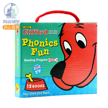 大紅狗剋裏弗自然拼讀12本書+CD英文原版CLIFFORDS PHONICS BOX1 pdf epub mobi 電子書 下載