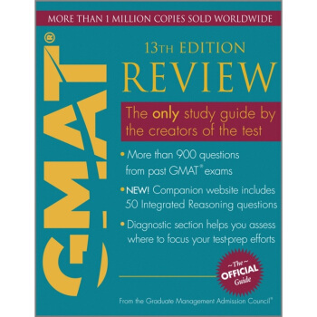The Official Guide for GMAT Review, 13th EditionGMAT官方指南，第13版 英文原版 [平裝] pdf epub mobi 電子書 下載