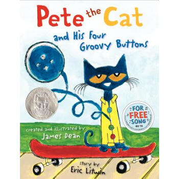 Pete the Cat and His Four Groovy Buttons 皮特猫和他的四个奇妙的纽扣 英文原版 [精装] [4岁及以上] pdf epub mobi 电子书 下载