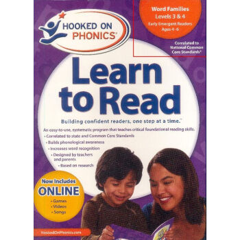 Hooked on Phonics: Learn to Read Kindergarten 自然拼讀法：幼兒園 英文原版 [平裝] [4歲及以上] pdf epub mobi 電子書 下載