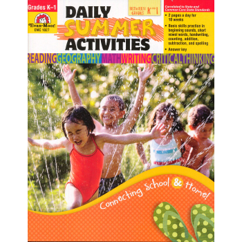 Daily Summer Activities Moving from Kindergarten to 1st Grade [平裝] [5歲及以上] pdf epub mobi 電子書 下載